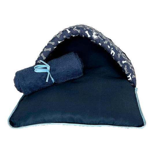 Saco de dormir Pet Impermeavel Téo Azul 02 pçs manta azul (CNF1161)