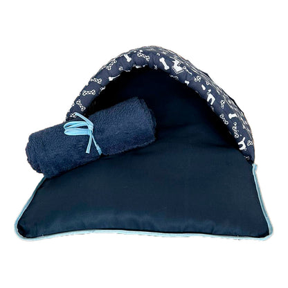 Saco de dormir Pet Impermeavel Téo Azul 02 pçs manta azul (CNF1161)