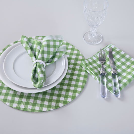 Kit 2 Guardanapos de Tecido Estampado Allegra 2 Peças 35cm x 35cm 100% Poliést