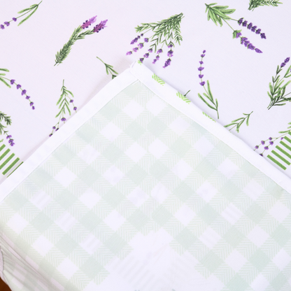 Toalha de Mesa Estampada Allegra 1 Peça 6 Lugares 100% Poliéster - Lavanda
