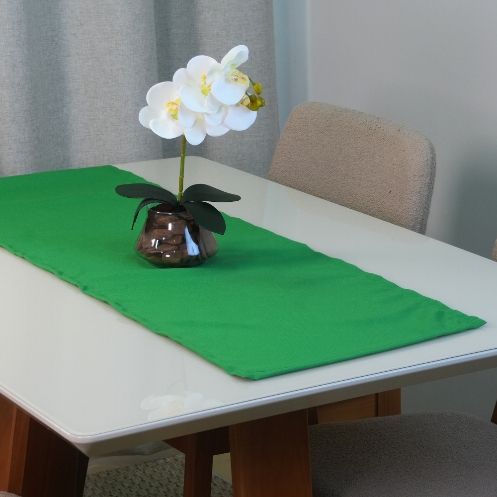 Caminho Trilho de Mesa Basic 1 Peça 1,30m x 40cm 100% Poliéster Tecido Oxford