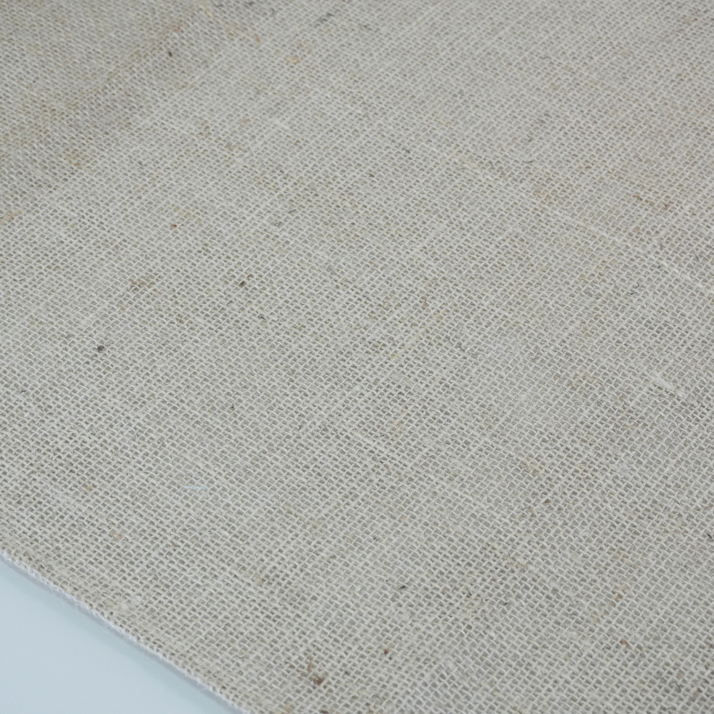 Caminho Trilho de Mesa 1 Peça Decorê 1.30m x 46cm Tecido 75% Juta / 25% Malva
