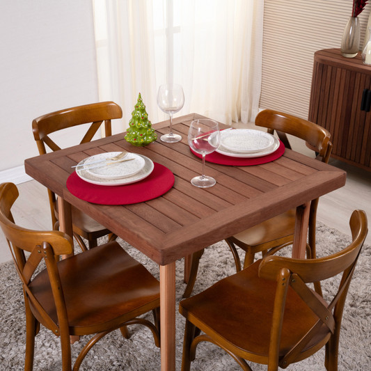 Sousplat Capa e Base MDF Basic Liso 35cm diâmetro 100% Poliéster Tecido Oxford