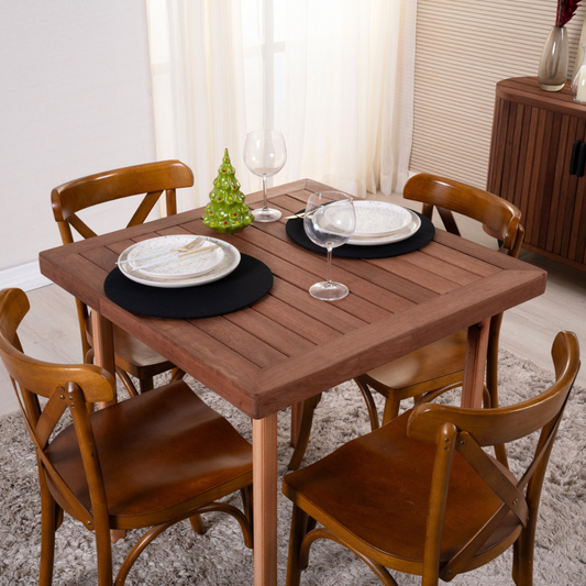 Sousplat Capa e Base MDF Basic Liso 35cm diâmetro 100% Poliéster Tecido Oxford